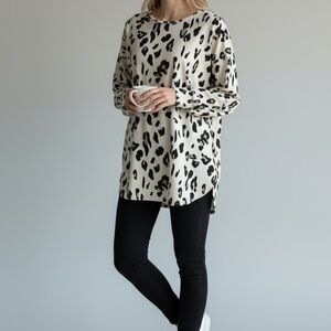 long sleeve Leopard Tunic